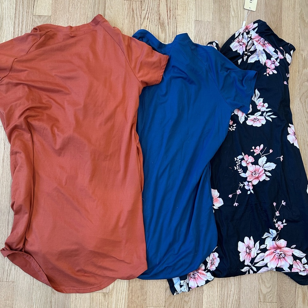 NWT Ekouaer 3 Button Down nursing breastfeeding Nightgowns house dress sz Small - Picture 5 of 6